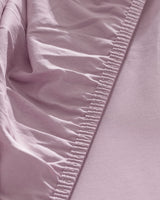 Double 100% Cotton Ranforce Fitted Sheet, Dusty Rose