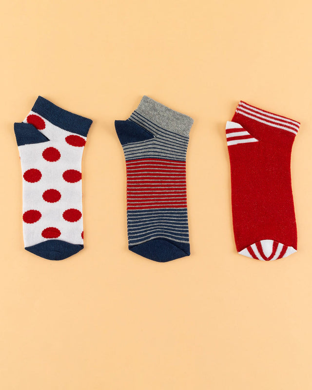 Women's 3-Pack Invisible Liner Socks - Everyday Comfort Ankle Fit