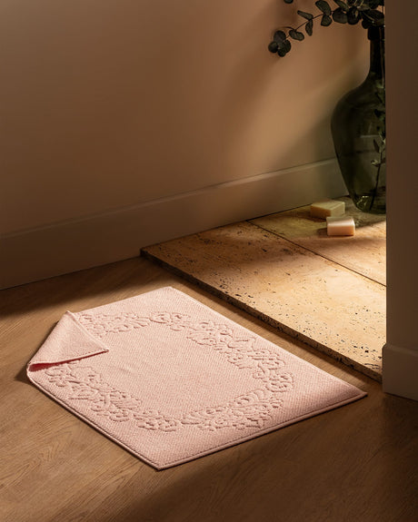 Norice Powder Pink Bath Mat Towel - Soft Absorbent Foot Rug