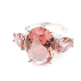 Sterling Silver Zultanite Three-Stone Ring - Oval & Teardrop Design