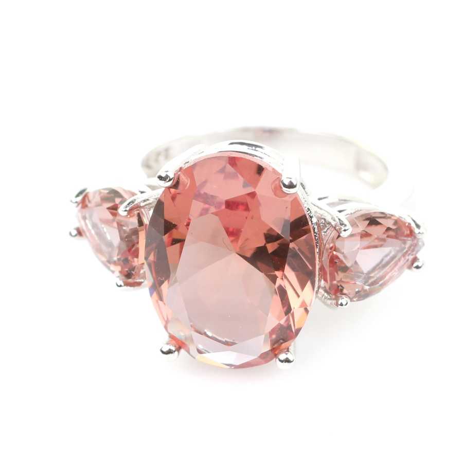 Sterling Silver Zultanite Three-Stone Ring - Oval & Teardrop Design