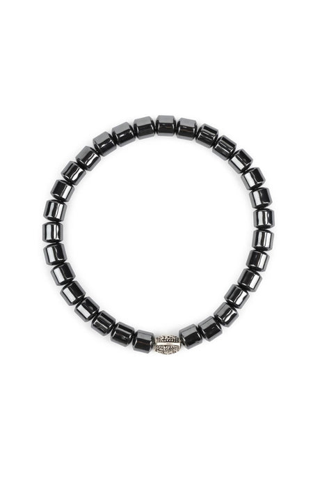 Natural Hematite & Silver Bracelet - Energy & Protection