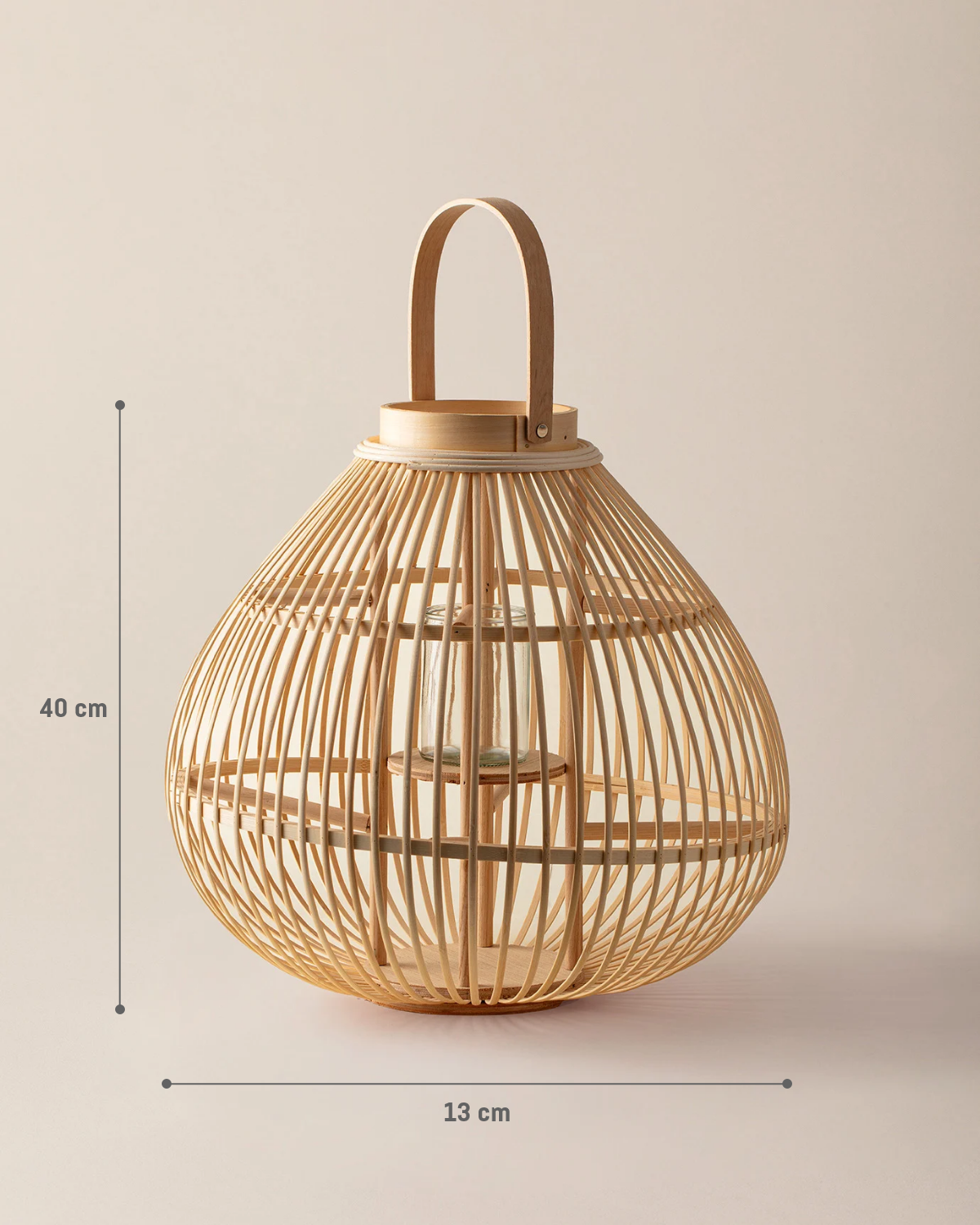 Large Natural Decorative Lantern