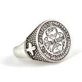 Professional 925 Sterling Silver Engraved Men's Ring