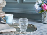 Elegant Clear Glass 4-Piece Mini Coffee Glasses - Audrey Design