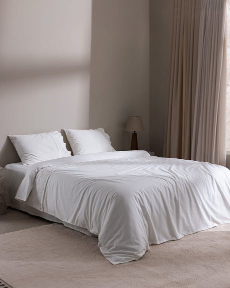 King Size 100% Cotton Embroidered Duvet Cover Set