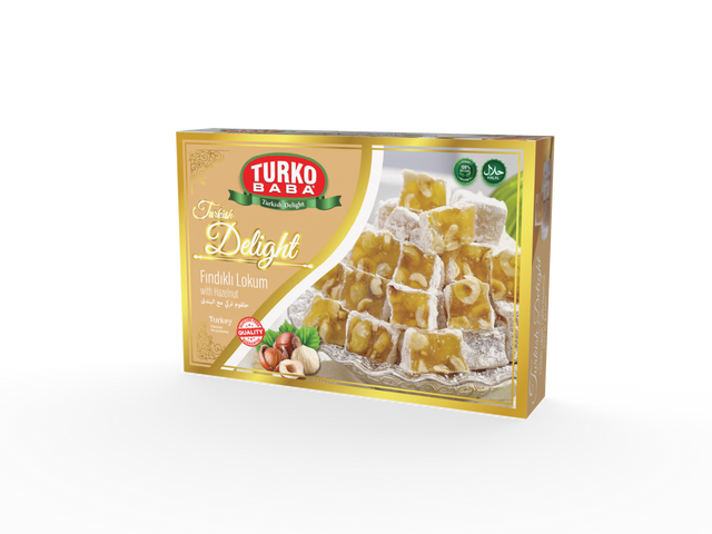 TURKOBABA Premium Powdered Hazelnut Lokum - 225g