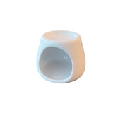 Handmade Ceramic Essential Oil Warmer & Incense Burner, White
