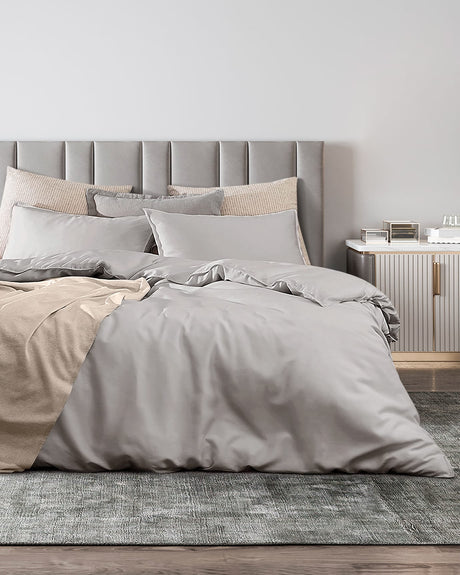 King Size Tencel Duvet Cover Set - Soft & Breathable Bedding