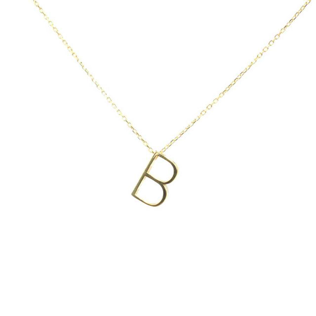 Sterling Silver 3D Letter B Pendant Necklace - Elegant & Personalized
