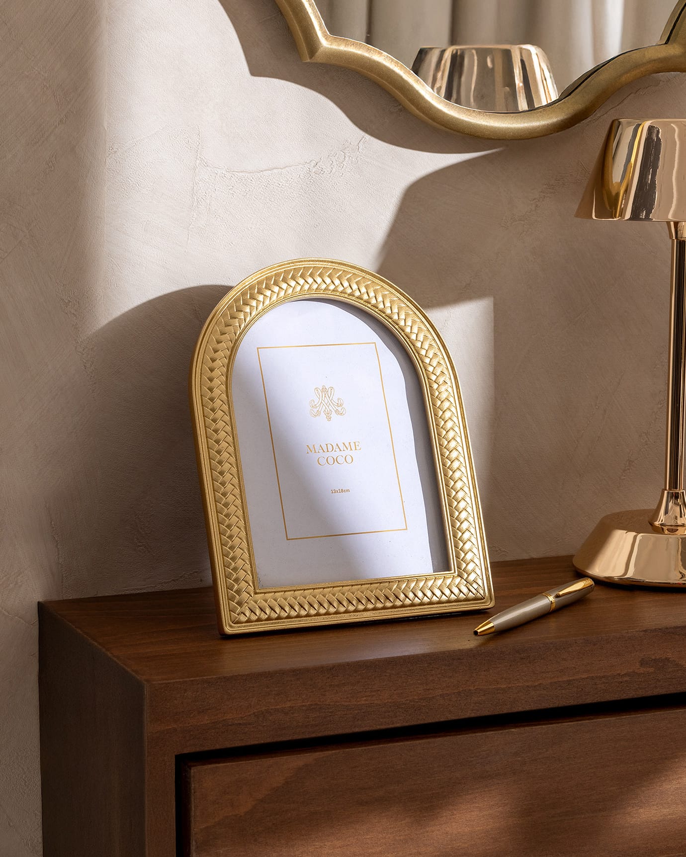 Gold Medium Decorative Photo Frame