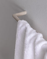 Soft Cotton Bath Towel - Absorbent White & Blue Design
