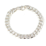 Professional 925 Sterling Silver Patterned Chain Bracelet