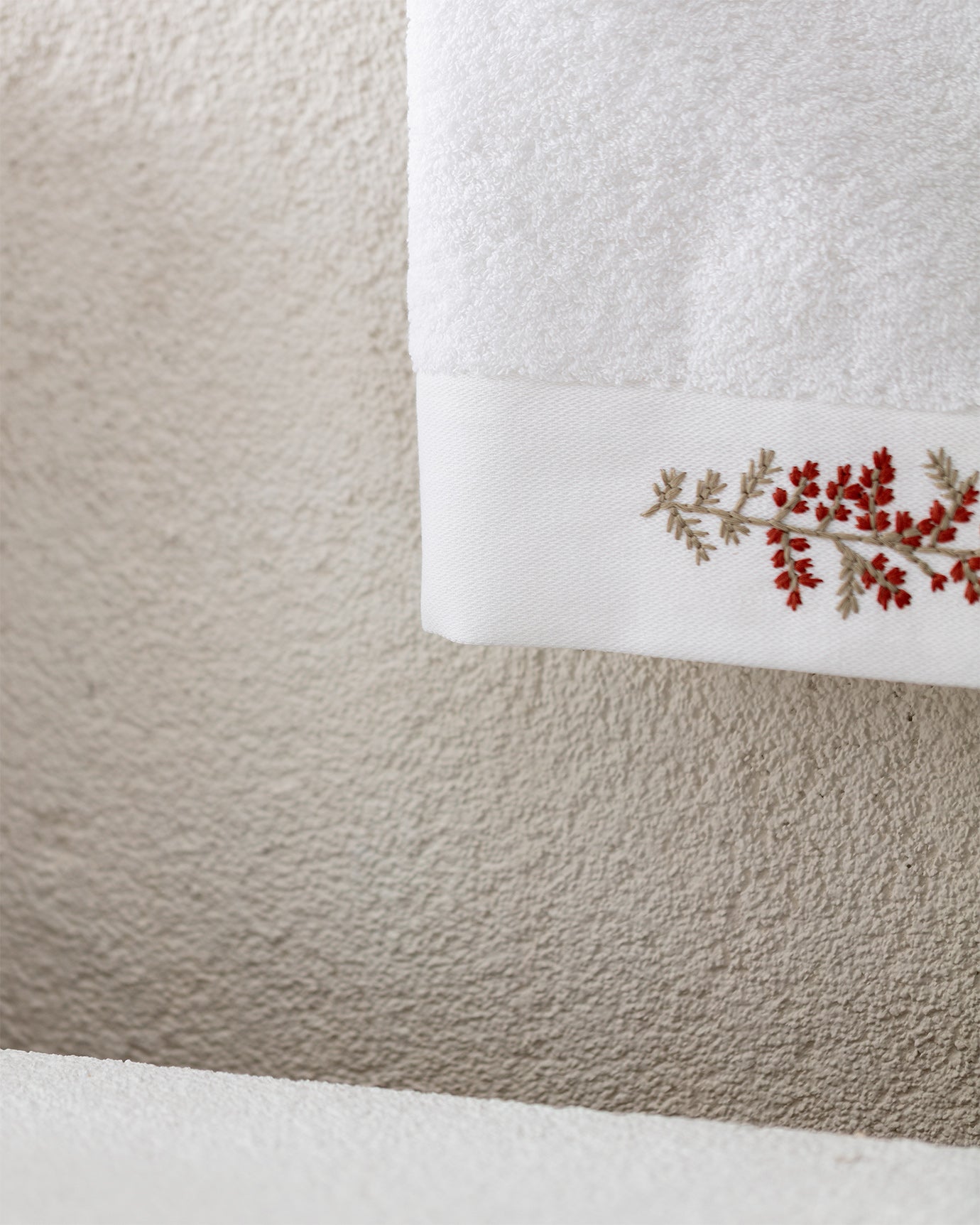Sylvia Embroidered 100% Cotton Face Towel