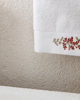 Sylvia Embroidered 100% Cotton Face Towel