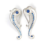 Premium 925 Sterling Silver Poseidon Horse Earring