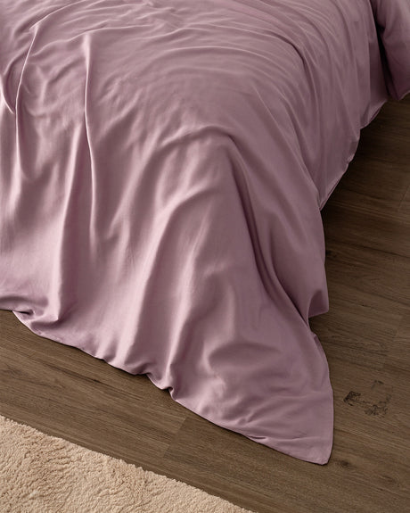 Ciel Double Size 100% Cotton Sateen Duvet Cover Bedding Set