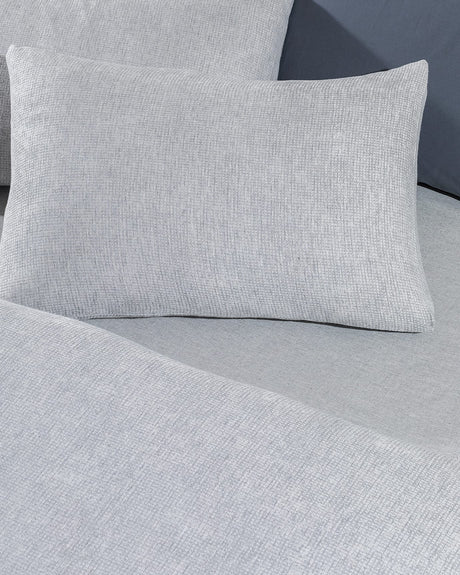 Viscose Blend Double Duvet Cover Set - Jacquard Weave Design