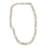 925 Sterling Silver Hollow Figaro Chain Necklace - Elegant Everyday