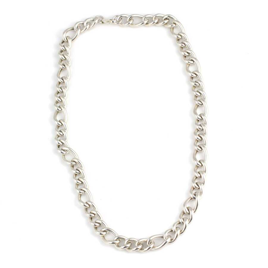 925 Sterling Silver Hollow Figaro Chain Necklace - Elegant Everyday