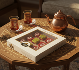 Carsibasi プレミアムアソートトルコ風味菓子（ピスタチオ＆ローズ） - 180g ギフトボックス