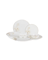 Fine Bone Porcelain 6-Person Dinnerware Set - Elegant & Durable