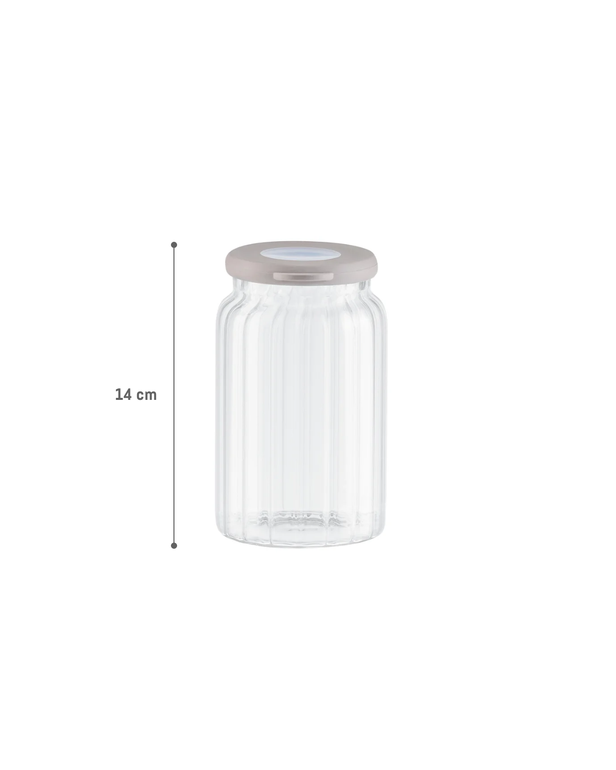 Borosilicate Glass Food Storage Jar, 690 ml Clear Kitchen Container