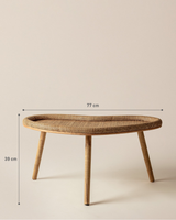 Table d'appoint Perla finition naturelle