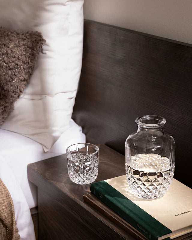 High-Quality Clear Glass Bedside Carafe - Elegant Audrey Design