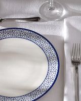 New Bone Serving Plate - Rêve Bleu Chantal Blue & White Design