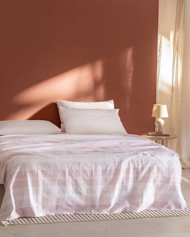 Double Size Ecocell Printed Pique Bedding Set