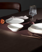 Nyt Bone China Middagsæt til 6 personer - Elegant Metallic Kant