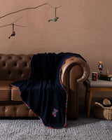 Polyester Throw Blanket - Modern Comfort & Style
