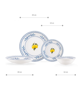New Bone China 6-Person Dinner Set - Brunella Collection