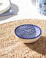 New Bone China Mini Plate - Elegant Blue Appetizer & Dessert Dish