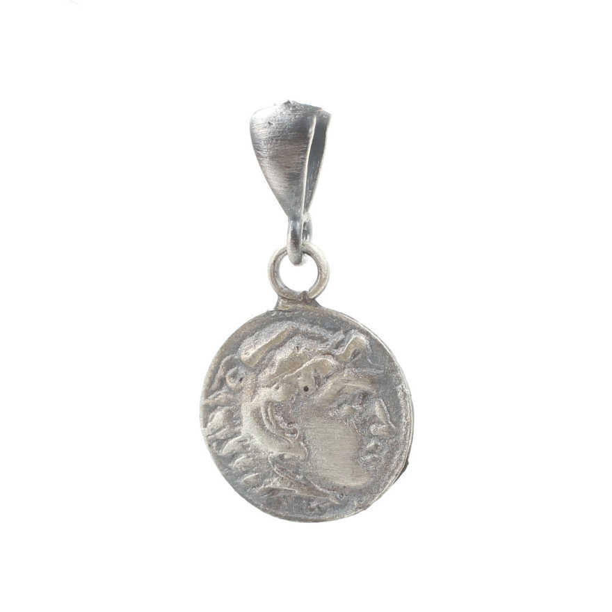 925 Sterling Silver Caesar Medallion Pendant