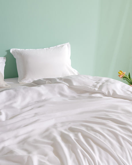 100% Cotton Crepe Family Duvet Cover Set - Plain Design