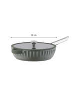 28 cm Green Frying Pan - Durable Non-Stick Skillet for Everyday Cooking