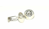 Men's 925 Sterling Silver Stamped Cufflinks