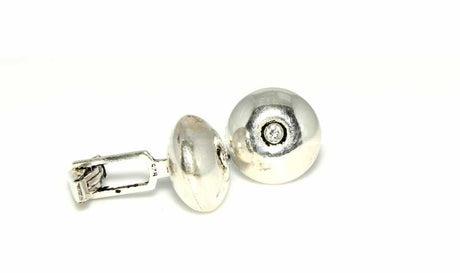 Men's 925 Sterling Silver Stamped Cufflinks