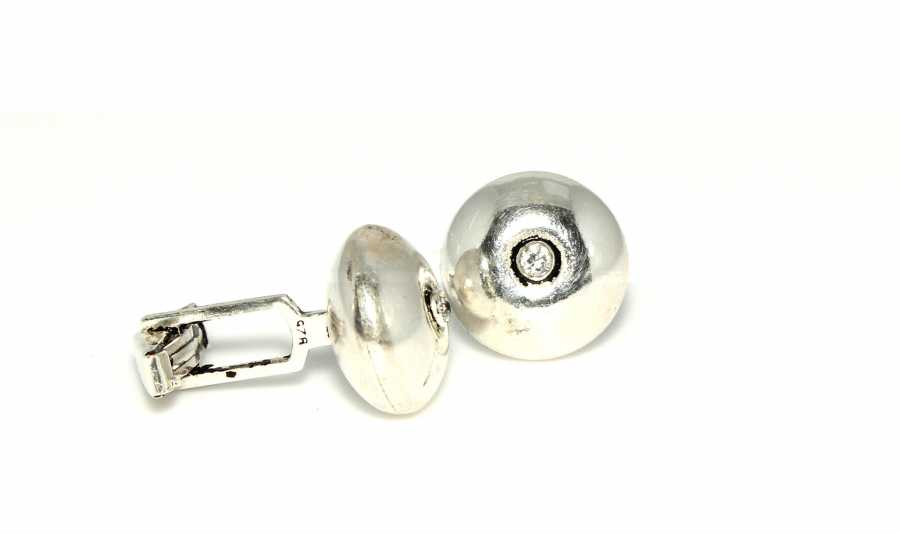 Men's 925 Sterling Silver Stamped Cufflinks