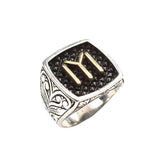 925 Sterling Silver Men's Ring - Kayi Tribe Emblem Engraved Design