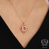 Premium 925 Sterling Silver Pink Lifebuoy Necklace