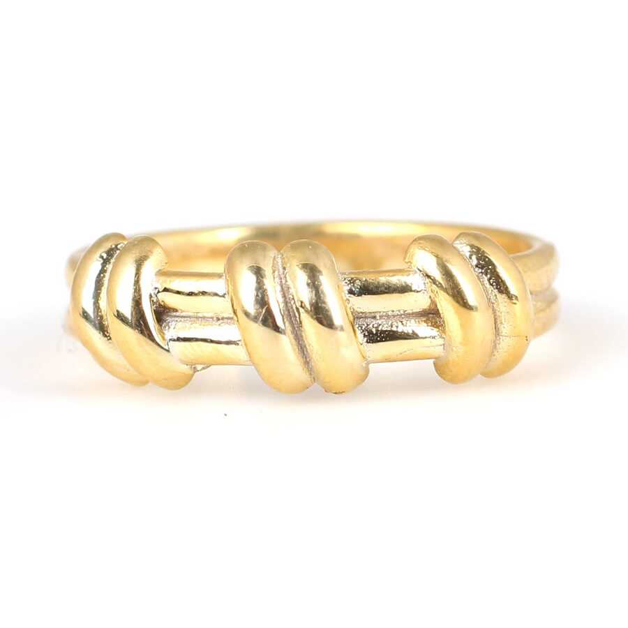 Sterling Silver Modern Band Ring - Contemporary Slanted Design