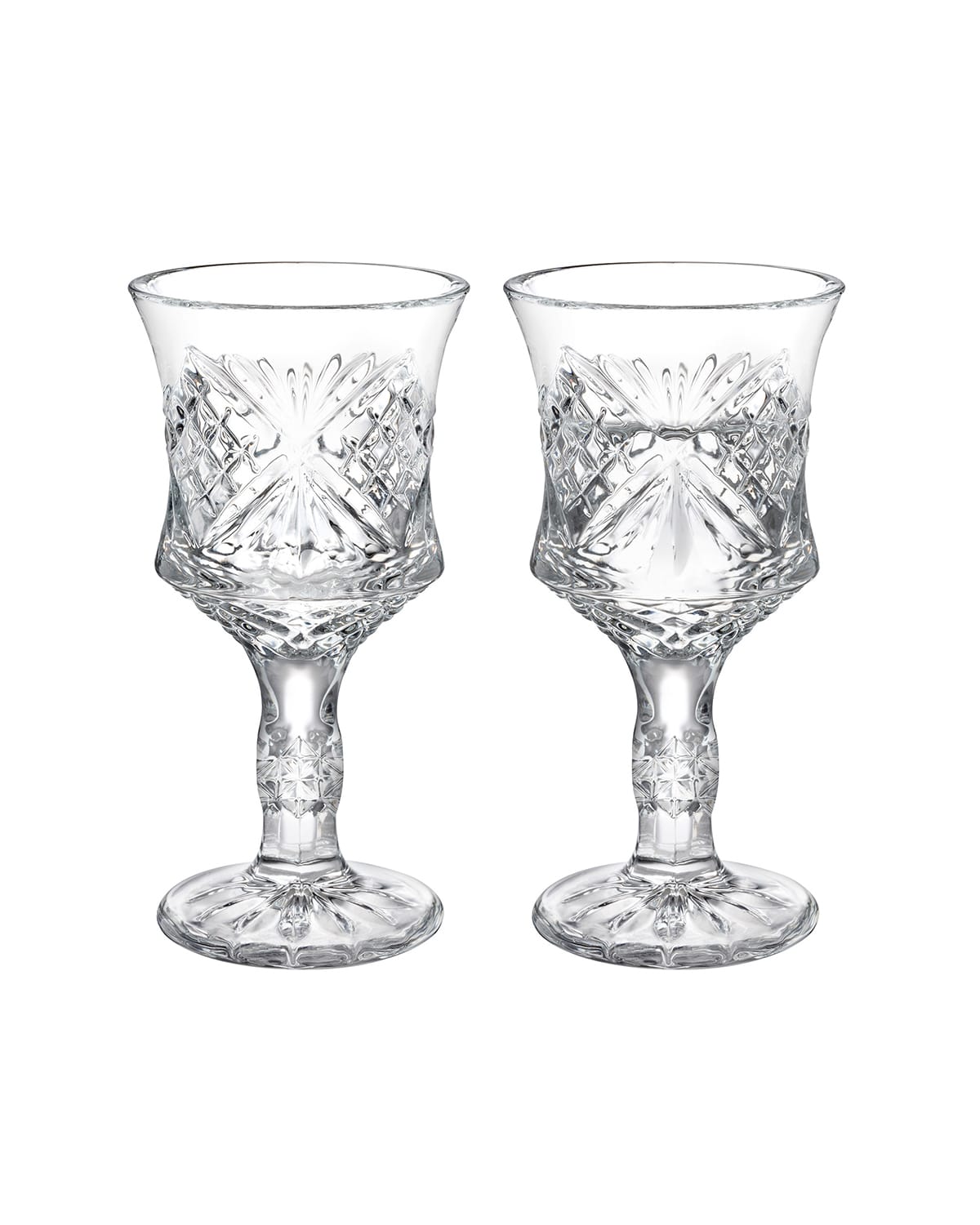 Glas 4-teiliges Kaffee-Begleitset mit Fuß - Eleganter Klarer Stil