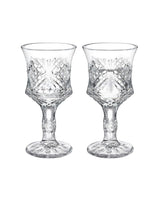 Glas 4-teiliges Kaffee-Begleitset mit Fuß - Eleganter Klarer Stil