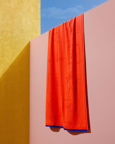100% Cotton Beach Towel - Soft & Absorbent for Summer