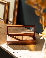 Wooden Domino Set - Stylish Table Accent