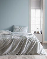 100% Cotton King Size Duvet Cover Set - Crepe Printed Design