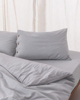 100% Cotton King Size Duvet Set - Washed Gauffre Texture